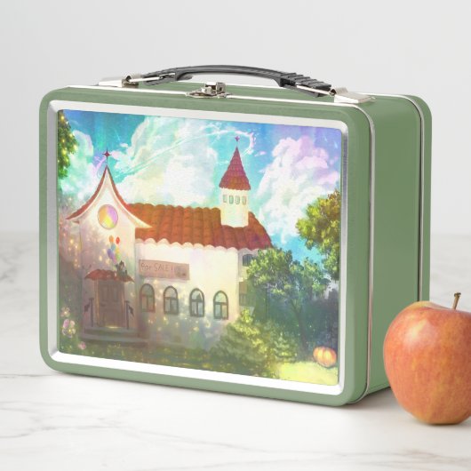 Colourful Wonderful Lunchbox with digital art (In situ)