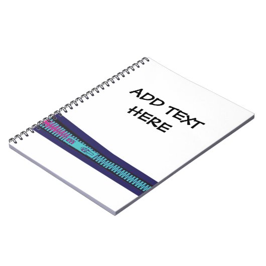 colourful zip design notitieboek (Linkerzijde)