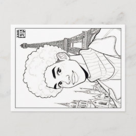 Colouring Post Card | Spring 18 Feestdagenkaart