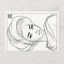 Colouring Post Card | Woman of Cloth Feestdagenkaart