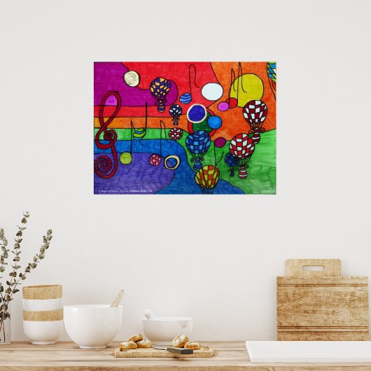 Colours of Music Poster (Keuken)