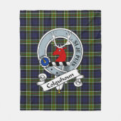 Colquhoun Clan Badge Tartan Pset Fleece Deken (Voorkant)