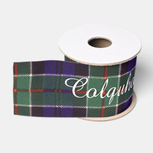 Colquhoun clan Pset Scottish tartan Grosgrain Lint