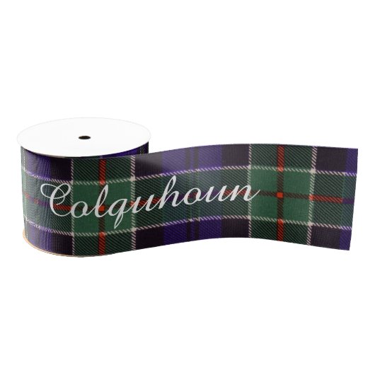 Colquhoun clan Pset Scottish tartan Grosgrain Lint (Spoel)