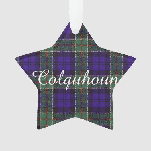 Colquhoun clan Pset Scottish tartan Ornament (voorkant)