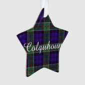 Colquhoun clan Pset Scottish tartan Ornament (voorkant)