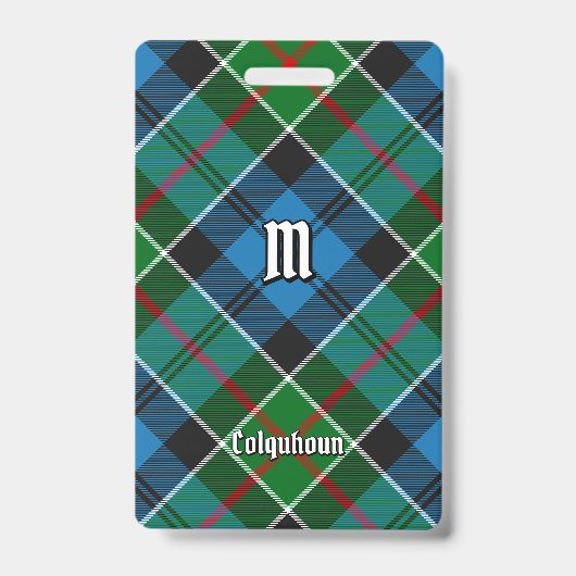 Colquhoun Clan Tartan Badge (Voorzijde)