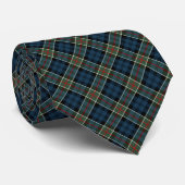 Colquhoun Clan Tartan Donkerblauw Plaid Stropdas (Opgerold)