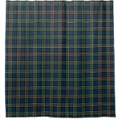 Colquhoun Clan Tartan Navy Blauw Plaid Douchegordijn (Voorkant)