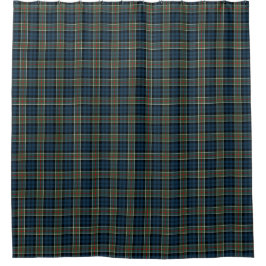 Colquhoun Clan Tartan Navy Blauw Plaid Douchegordijn