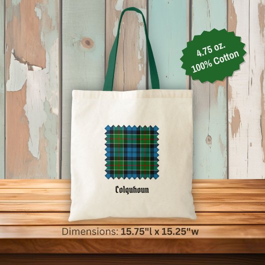 Colquhoun Clan Tartan Tote Bag