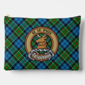 Colquhoun-clanwapen over tartan etui (Voorkant)