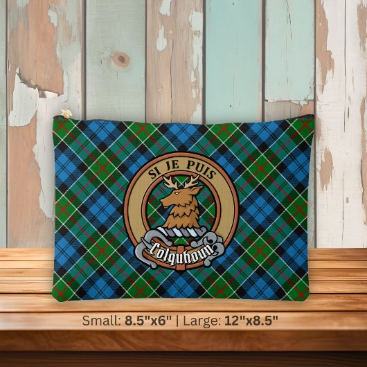 Colquhoun-clanwapen over tartan etui