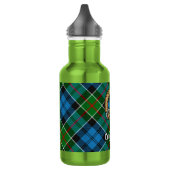 Colquhoun-clanwapen over tartan waterfles (Links)