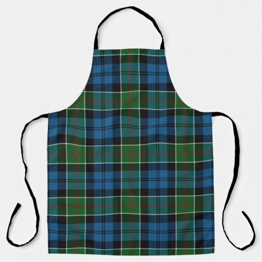 Colquhoun Cowans Clan Tartan Koking Schort (Voorkant)