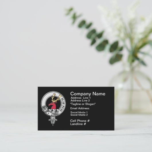 Colquhoun Crest Badge Visitekaartje (Staand voorkant)