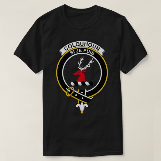 Colquhoun Crest Tartan Clan Scottish Clan T-shirt (Design voorkant)