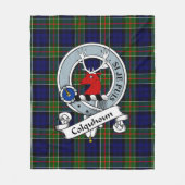 Colquhoun Modern Clan badge Tartan Pset Fleece Deken (Voorkant)