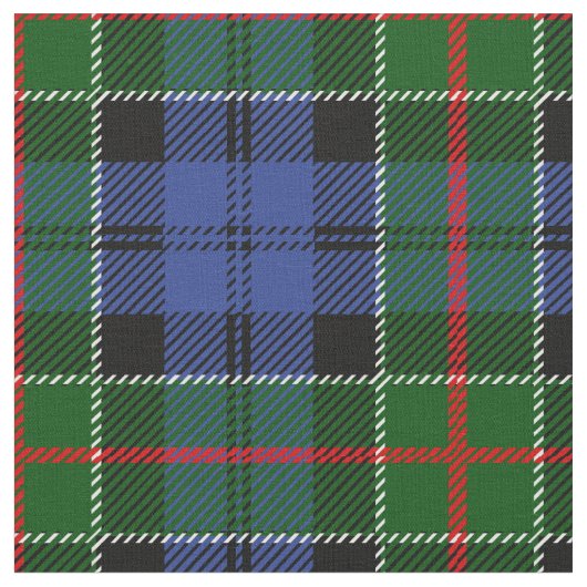 Colquhoun Scottish Clan Tartan Stof (Close Up)