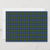 Colquhoun Scottish Wedding Invitation Kaart (Achterkant)