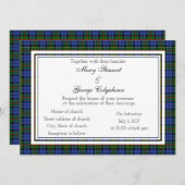 Colquhoun Scottish Wedding Invitation Kaart (Voorkant / Achterkant)