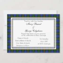 Colquhoun Scottish Wedding Invitation Kaart