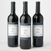 Colquhoun Scottish Wedding Wine Label Wijn Etiket (Flessen)