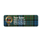 Colquhoun Tartan & Badge Etiket (Voorkant)