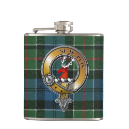 Colquhoun Tartan & Badge Heupfles