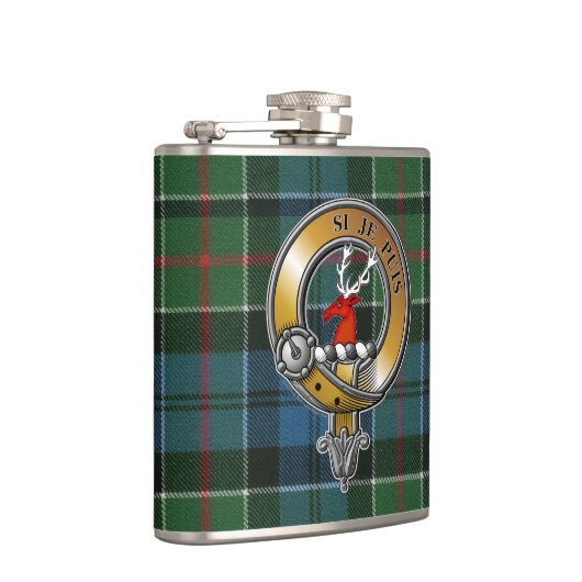 Colquhoun Tartan & Badge Heupfles (Rechts)