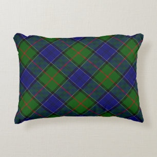 Colquhoun tartan blauw groen accent kussen