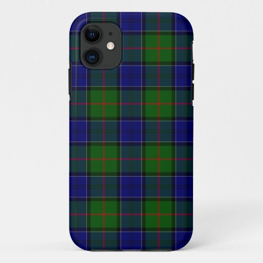 Colquhoun tartan blauw groen Case-Mate iPhone case (Achterkant)