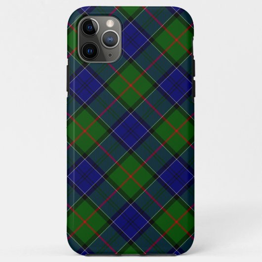 Colquhoun tartan blauw groen Case-Mate iPhone case (Achterkant)