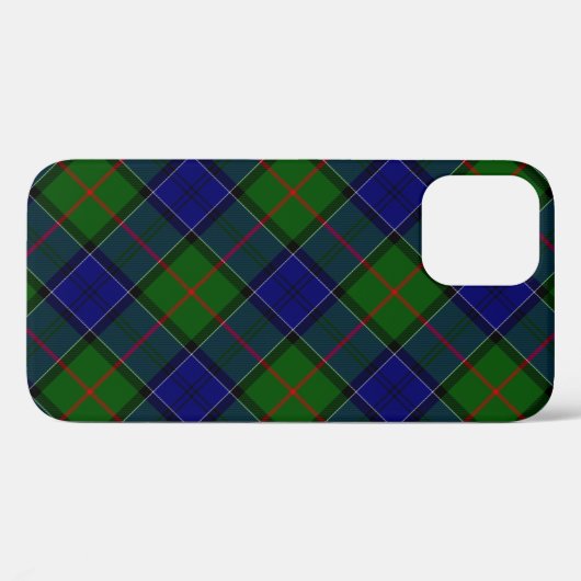 Colquhoun tartan blauw groen Case-Mate iPhone case (Achterkant (horizontaal))