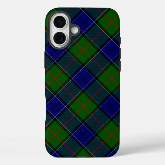 Colquhoun tartan blauw groen Case-Mate iPhone case (Achterkant)