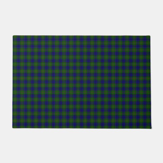 Colquhoun tartan blauw groen deurmat (Voorkant)