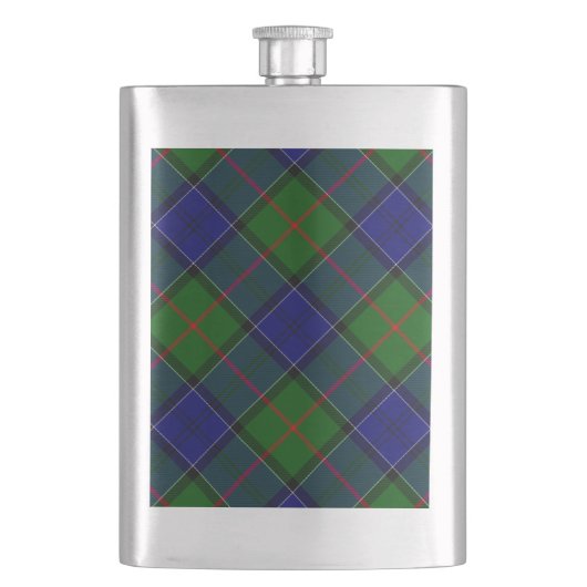 Colquhoun tartan blauw groen flacon (Voorkant)