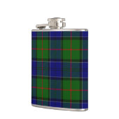 Colquhoun tartan blauw groen heupfles (Links)