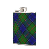 Colquhoun tartan blauw groen heupfles (Links)