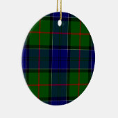 Colquhoun tartan blauw groen keramisch ornament (Rechts)