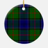 Colquhoun tartan blauw groen keramisch ornament (Achterkant)