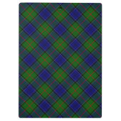 Colquhoun tartan blauw groen klembord (Achterkant)