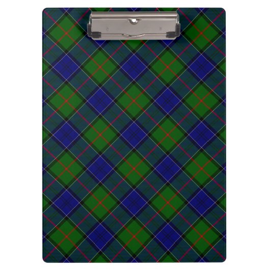 Colquhoun tartan blauw groen klembord (Voorkant)