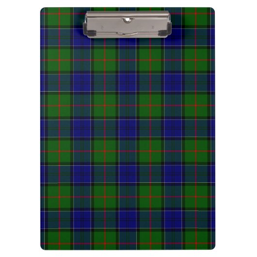 Colquhoun tartan blauw groen klembord (Voorkant)