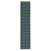 Colquhoun tartan blauw groen korte tafelloper (Voorkant)