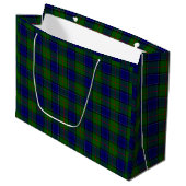 Colquhoun tartan blauw groen large cadeautasje (Voorkant Gekanteld)