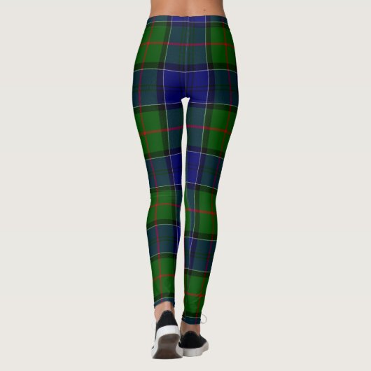 Colquhoun tartan blauw groen leggings (Achterkant)