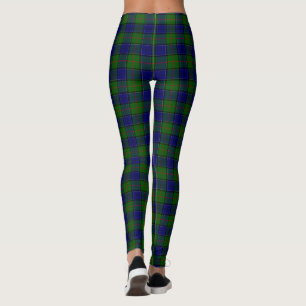 Colquhoun tartan blauw groen leggings