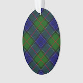 Colquhoun tartan blauw groen ornament (voorkant)