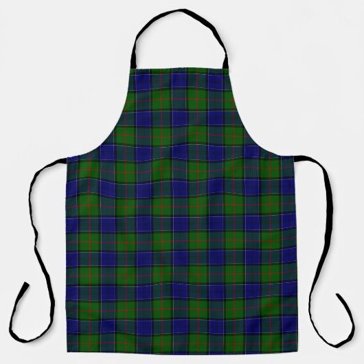 Colquhoun tartan blauw groen schort (Voorkant)